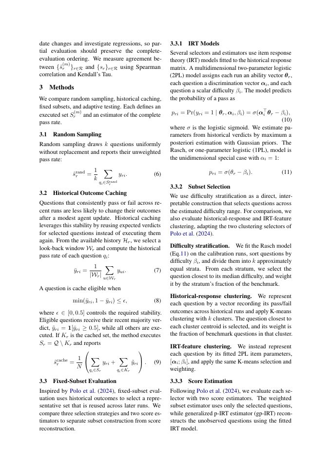 Page 3 of Efficient Benchmarking in Production: A Study of an Evolving LLM Agent