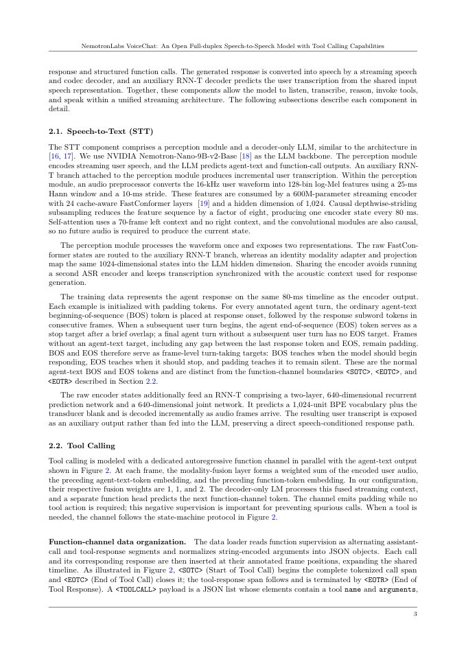 Page 3 of NemotronLabs VoiceChat: An Open Full-duplex Speech-to-Speech Model with Tool Calling Capabilities