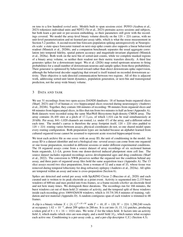 Page 3 of A discrete generative model of neuronal spiking activity on microelectrode arrays