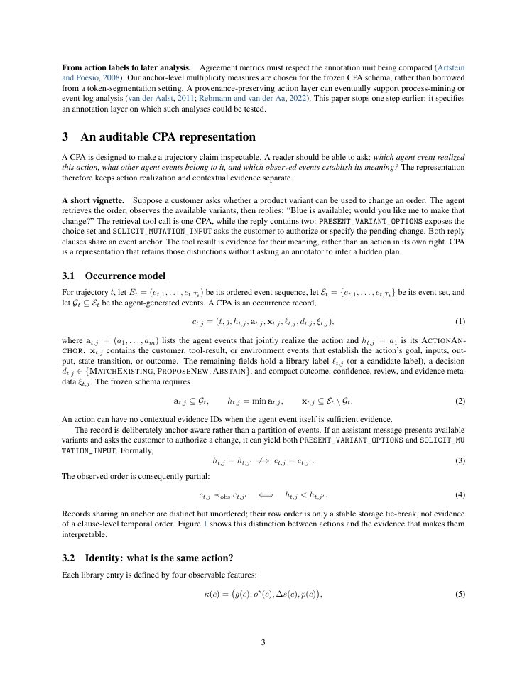 Page 3 of Canonical Procedural Actions: An Auditable Annotation Protocol for Tool-Use Agent Traces