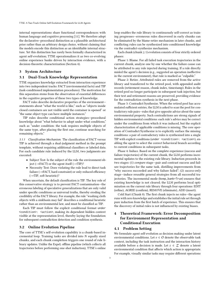 Page 3 of TTSE: A Two-Track Online Self-Evolution Framework