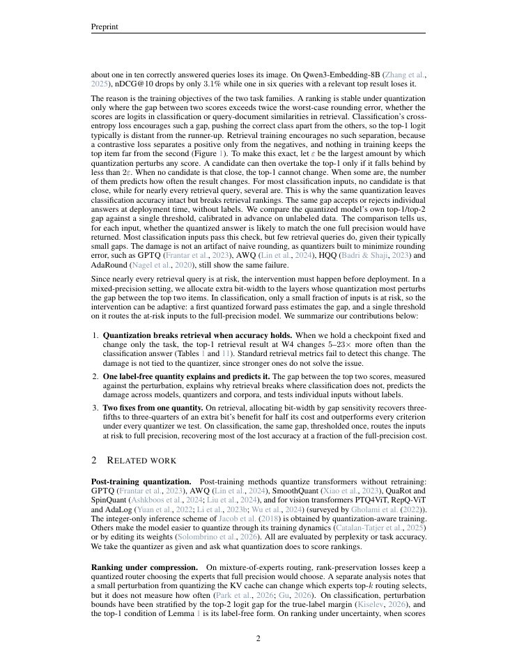 Page 2 of The Undetected Damage of Quantization on Retrieval and How to Fix It