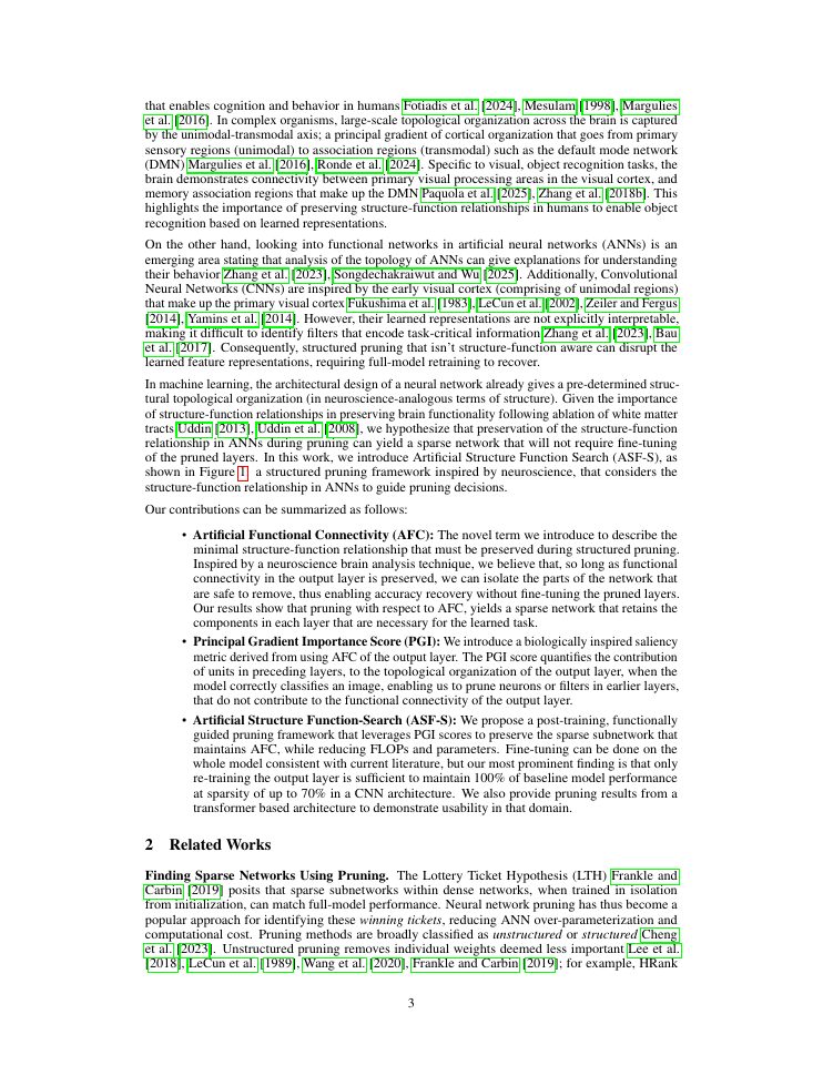 Page 3 of Artificial Structure Function Search: Preserving Artificial Functional Connectivity for Structured Pruning