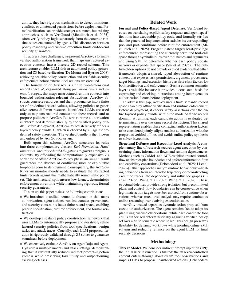 Page 2 of ActGov: Governing LLM Agent Actions via Policy-Constrained Validation