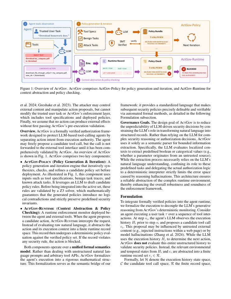 Page 3 of ActGov: Governing LLM Agent Actions via Policy-Constrained Validation