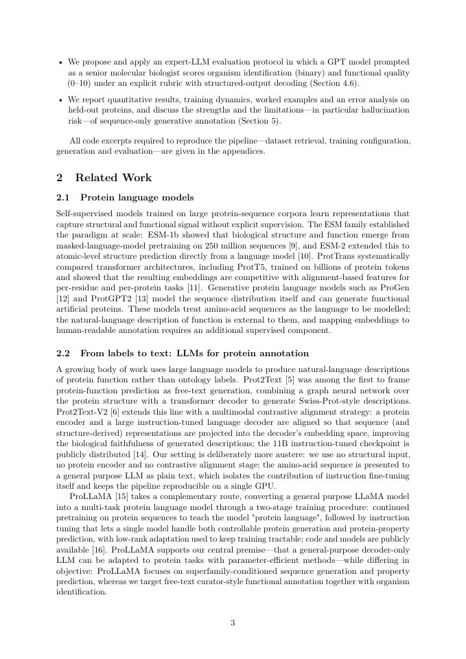 Page 3 of QLoRA Fine-Tuning of Ministral LLM for Sequence-to-Function Protein Annotation