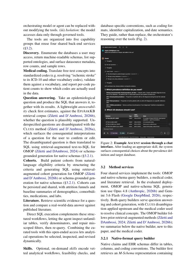 Page 3 of Ascent: An Agentic System over the Model Context Protocol for Real-World Clinical Data Analysis