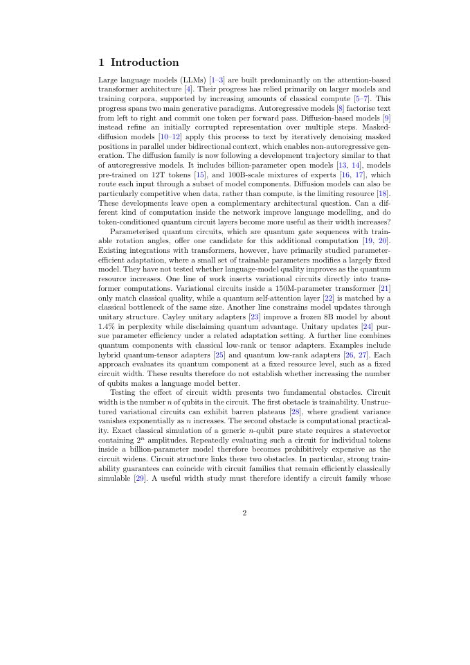 Page 2 of Circuit Hypernetworks for Quantum-Augmented Diffusion Language Models