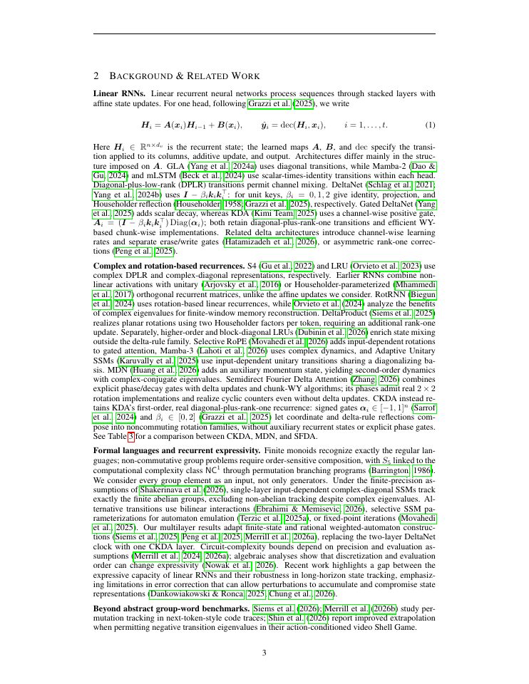 Page 3 of Complex KDA: Understanding and Enhancing the Expressivity of Kimi Delta Attention