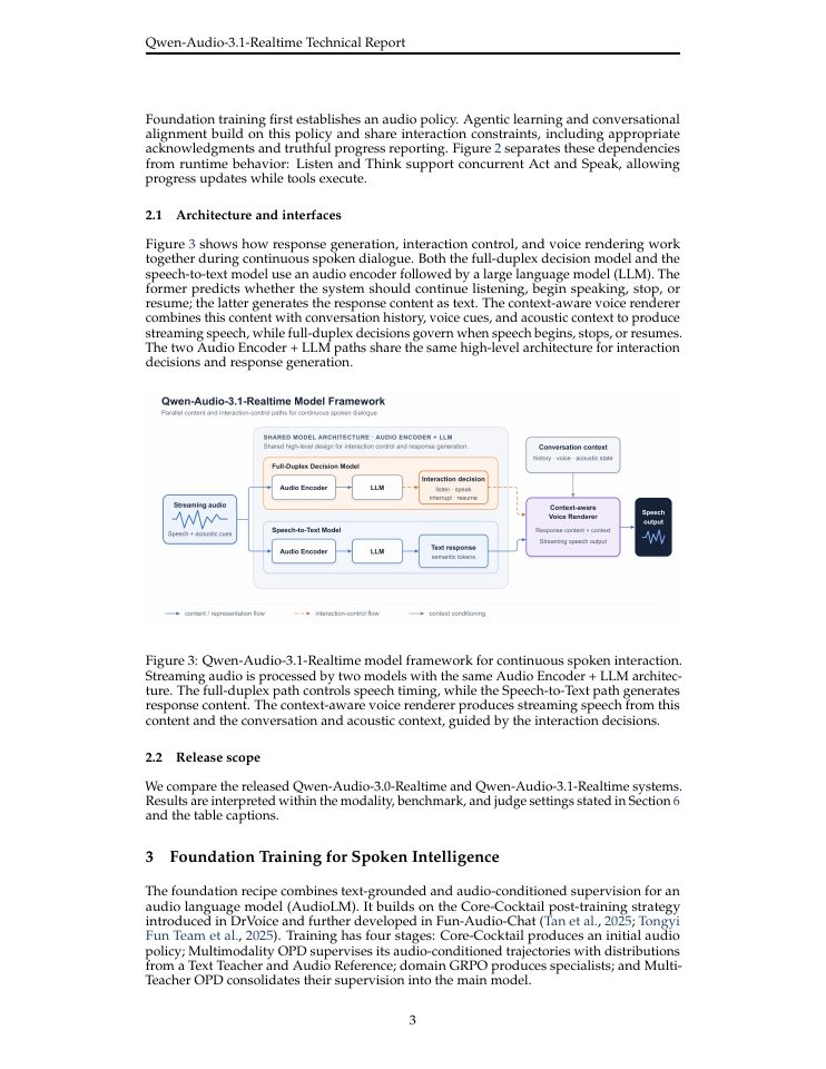 Page 3 of Qwen-Audio-3.1-Realtime: Towards Reliable Agentic Voice Interaction