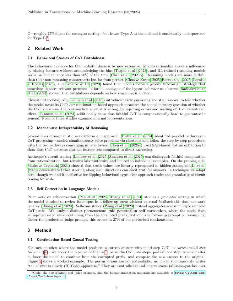 Page 3 of From Decorative to Load-Bearing: Task Difficulty Shapes the Causal Role of Chain-of-Thought