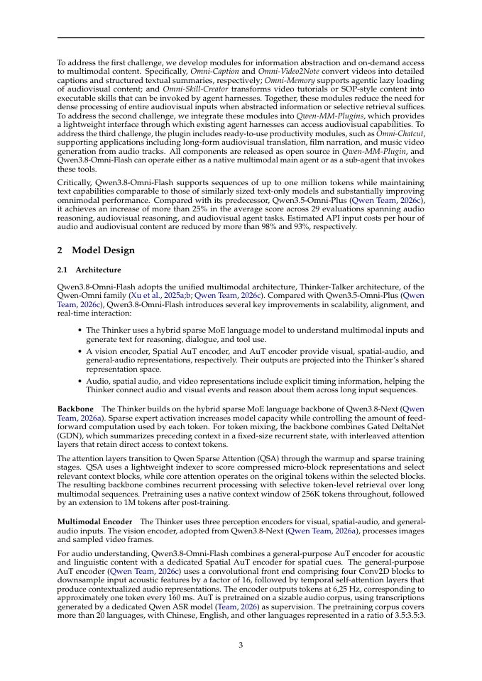 Page 3 of Qwen3.8-Omni: Towards Native Omni-Modal Agents