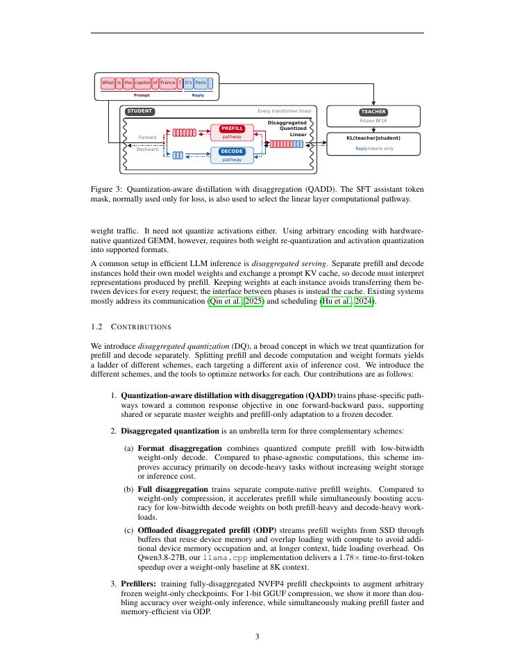 Page 3 of Disaggregated Quantization: Specializing LLM Prefill and Decode