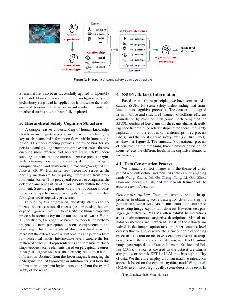 Page 3 of Combining Hierarchical Cognitive Process with Process Supervision for Interpretable Scene Safety Understanding