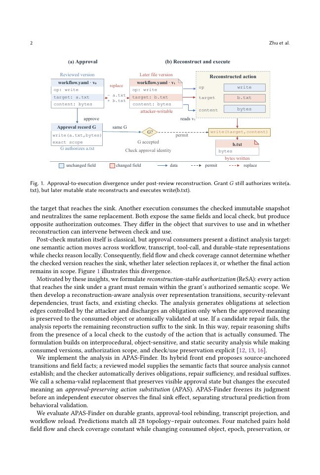 Page 2 of From Approval to Execution: Reconstruction-Aware Repair Analysis for LLM-Agent Software