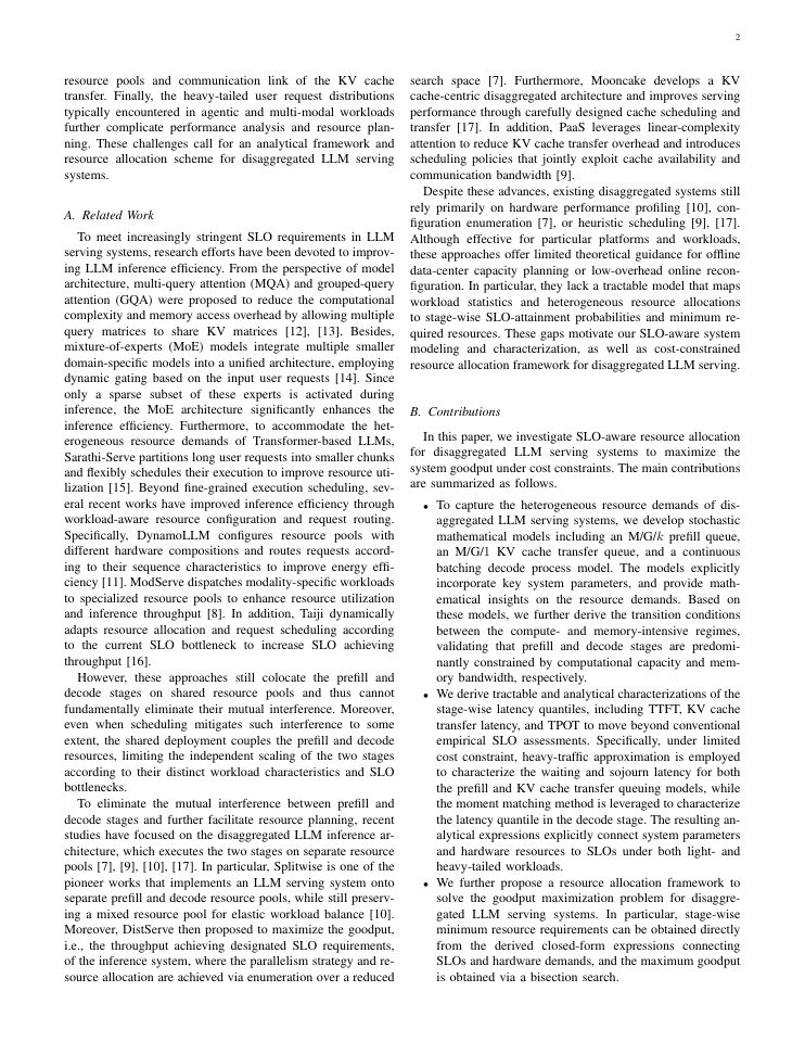 Page 2 of SARA: SLO-Aware Resource Allocation for Disaggregated Agentic LLM Services