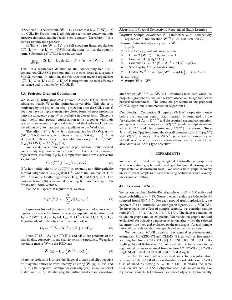 Page 3 of Graph Learning with Spectral Connectivity Priors for Scarce Data