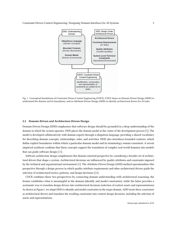 Page 3 of Constraint-Driven Context Engineering: Designing Domain Interfaces for AI Systems