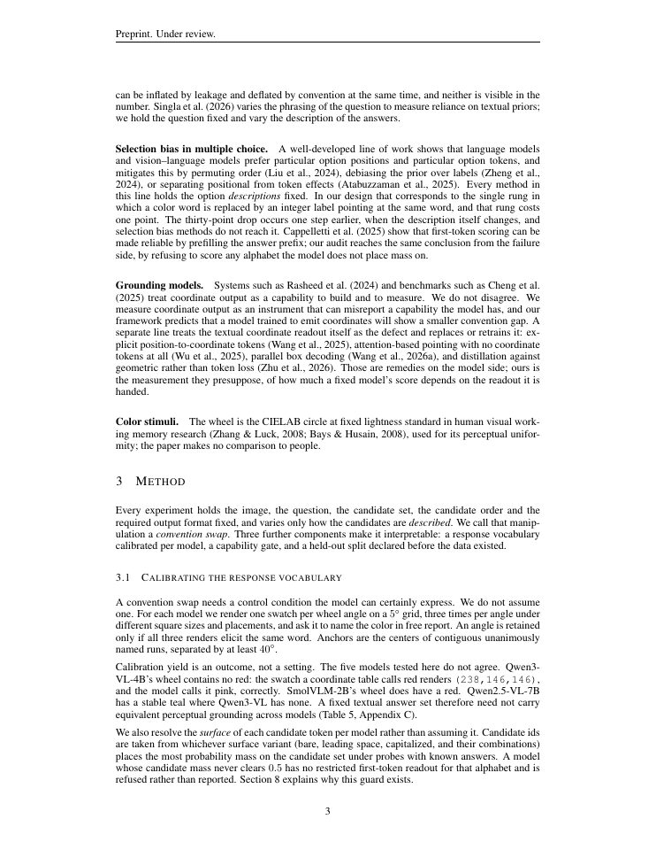 Page 3 of What Looks Like a Capability Limit in Vision-Language Models Is a Readout Limit