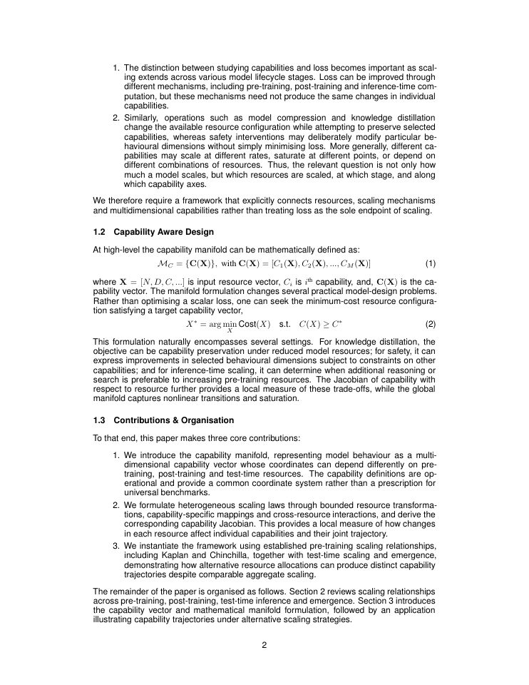 Page 2 of The Capability Manifold and ML Scaling Laws