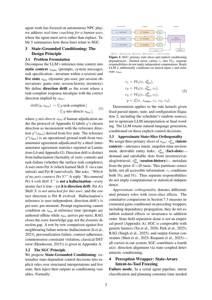 Page 3 of State-Grounded Conditioning: Wrapping User-Facing LLM Agents Where Direction Depends on Live State