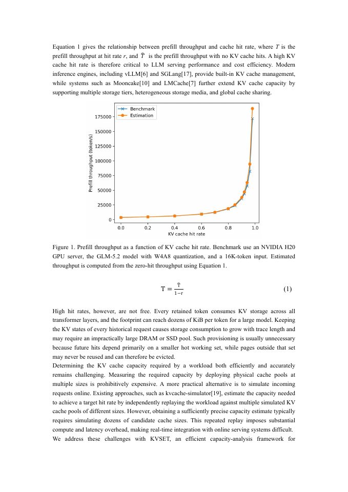 Page 2 of The KV Cache Working Set: Online Capacity Planning for LLM Inference Systems
