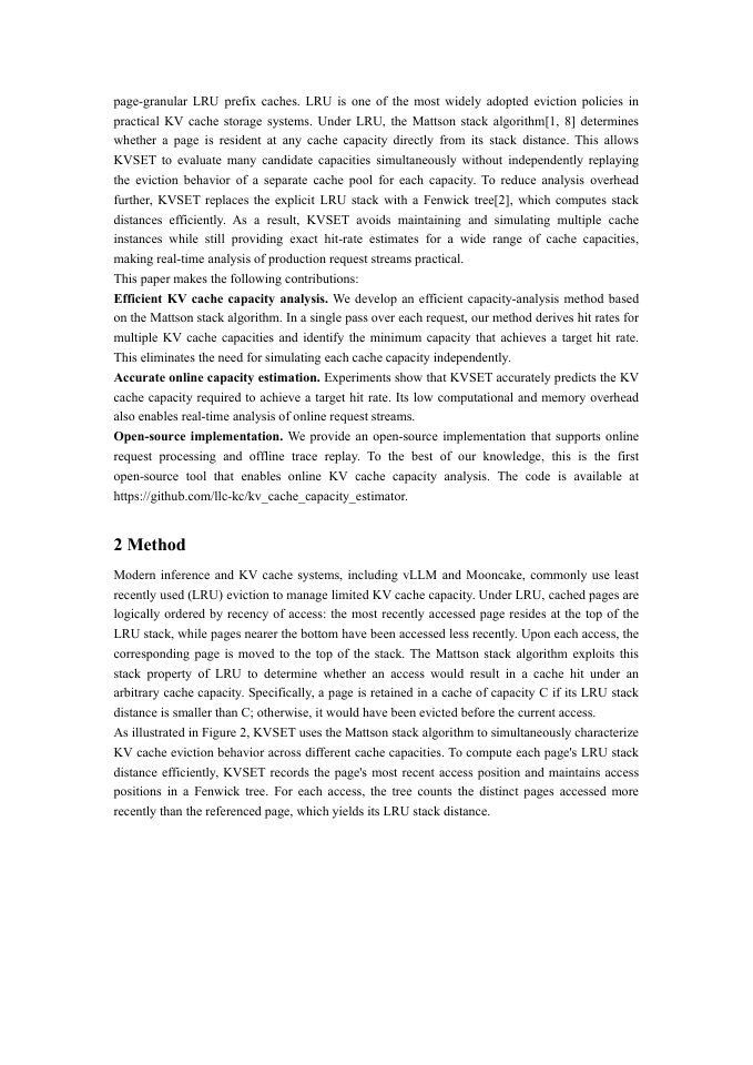 Page 3 of The KV Cache Working Set: Online Capacity Planning for LLM Inference Systems