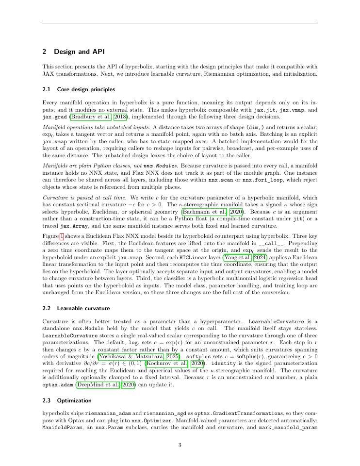 Page 3 of hyperbolix: Hyperbolic Deep Learning in JAX
