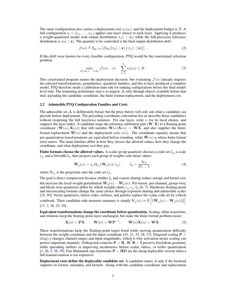 Page 3 of Predicting Quantization Price for Selecting PTQ Configurations Before Deployment