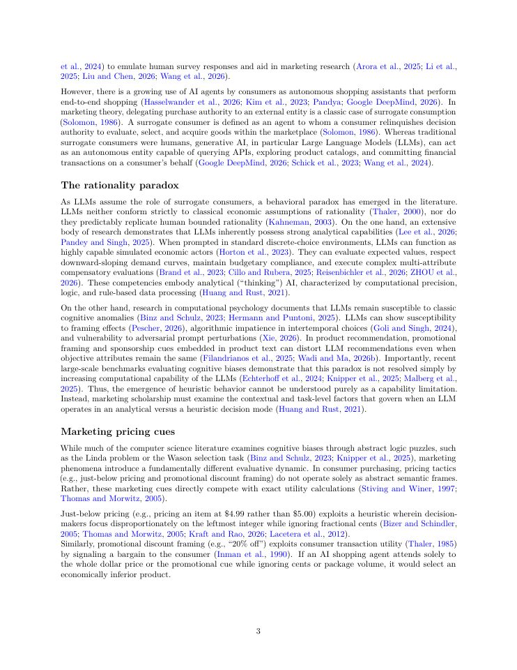 Page 3 of Shopping by algorithm: How agentic AI deploys human heuristics as a surrogate consumer