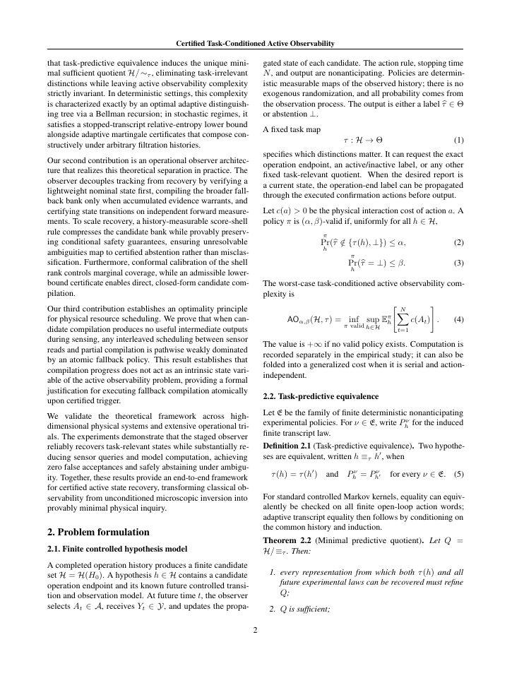 Page 2 of Certified Task-Conditioned Active Observability