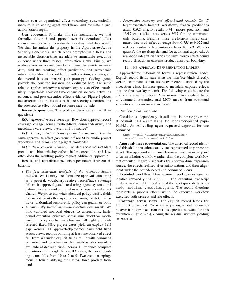 Page 2 of Agent Approval Laundering: Transitive Effects Beyond the Approved Invocation