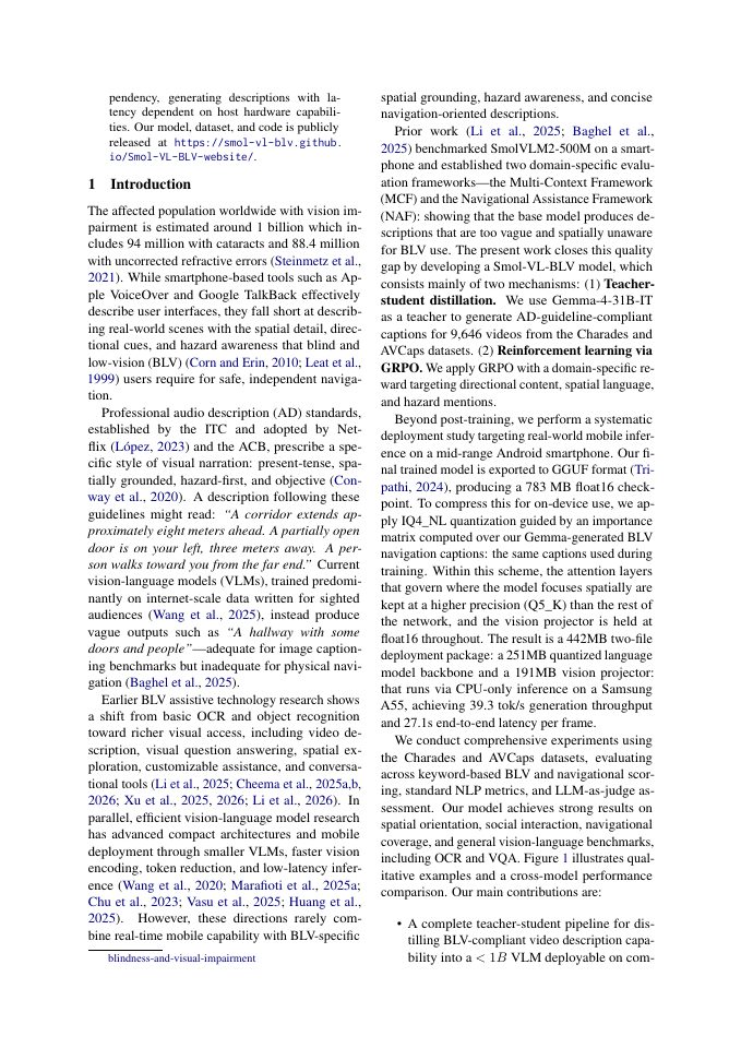 Page 2 of Small yet Assistive: Spatially-Aware Post-Training for Low Vision