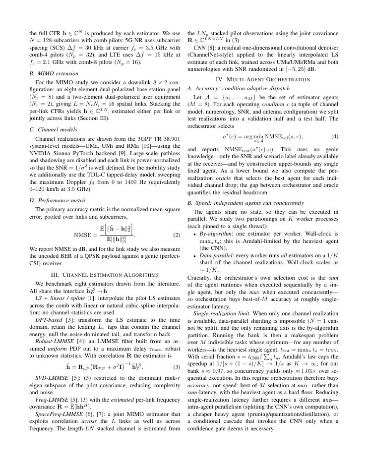 Page 2 of Multi-Agent Orchestration of 3GPP Channel Estimators