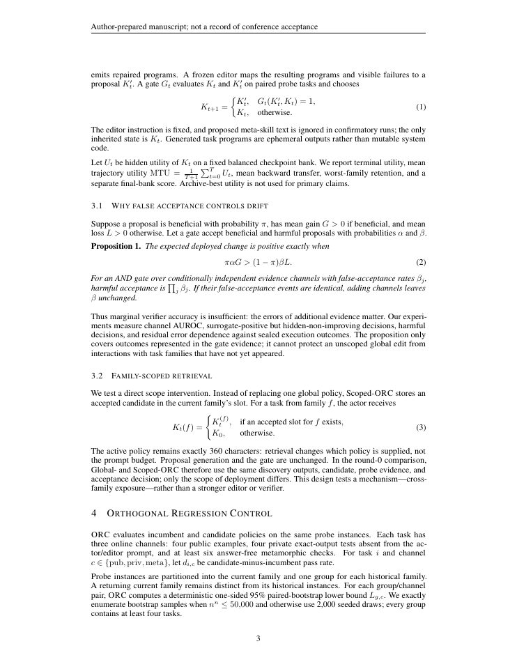 Page 3 of Scope Before You Persist: Preventing Cross-Family Interference in Agent Memory