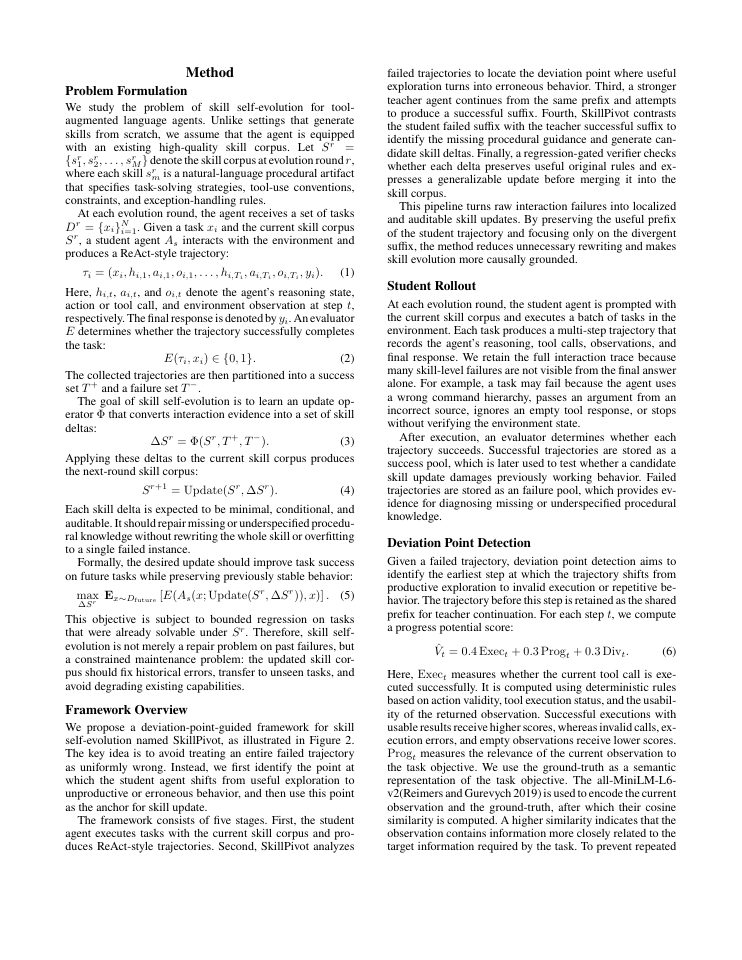 Page 3 of A Wrong Turn Does Not Ruin the Journey: Deviation-Guided Skill Self-Evolution for LLM Agents
