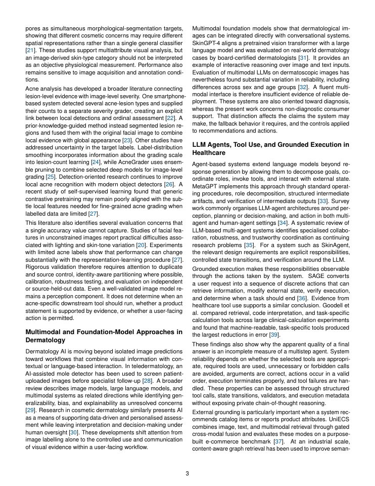 Page 3 of SkinAgent AI: A Safety-Grounded Multimodal Agentic Framework for Non-Diagnostic Skincare Support