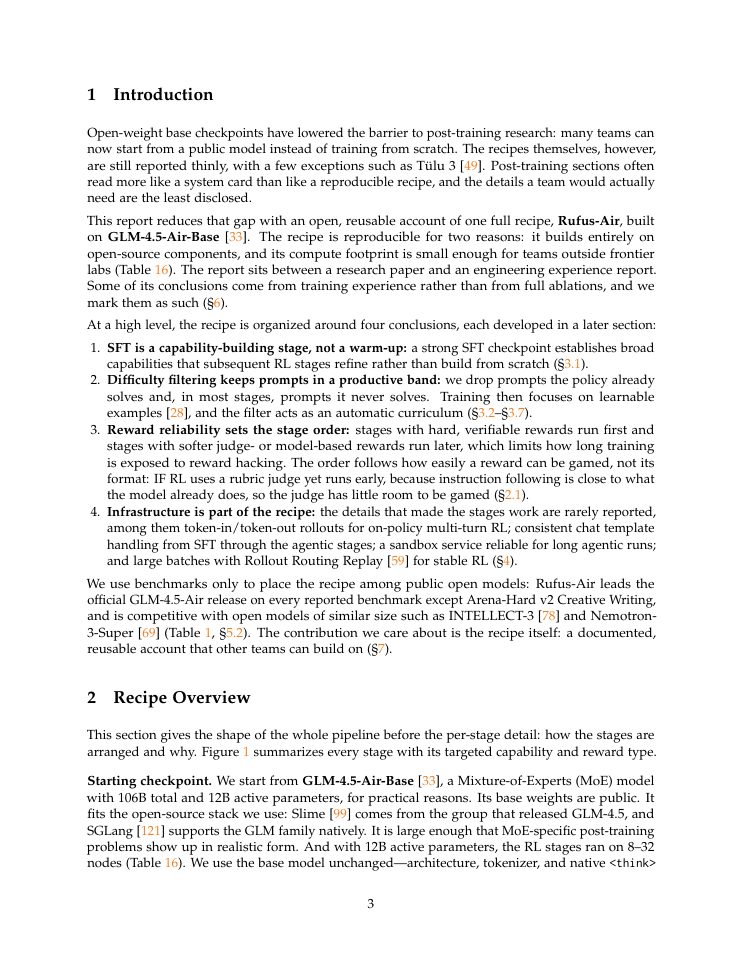 Page 3 of Rufus-Air: An Open LLM Post-Training Recipe