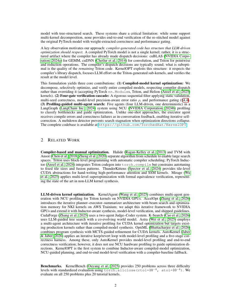Page 2 of KernelOPT: Dispatch-Aware Agentic Search for GPU Kernel Optimization
