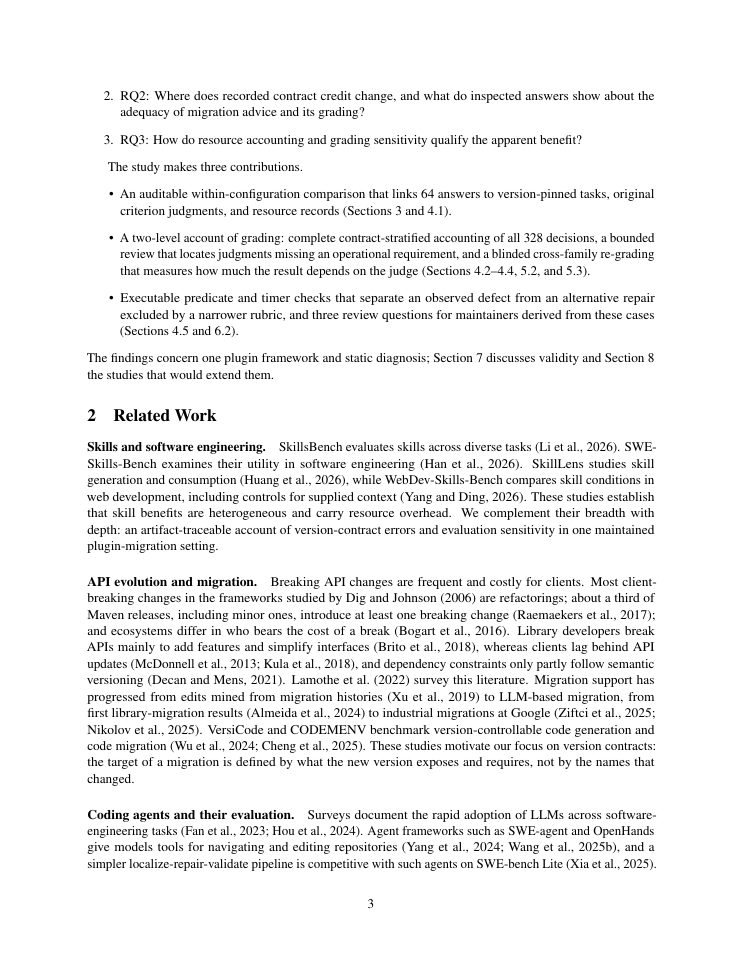 Page 3 of Evaluating Agent Skills for Version-Specific Plugin Migration: A Retrospective Study