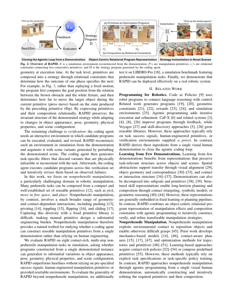 Page 2 of RAPID: Robot Agentic Programming from Demonstrations