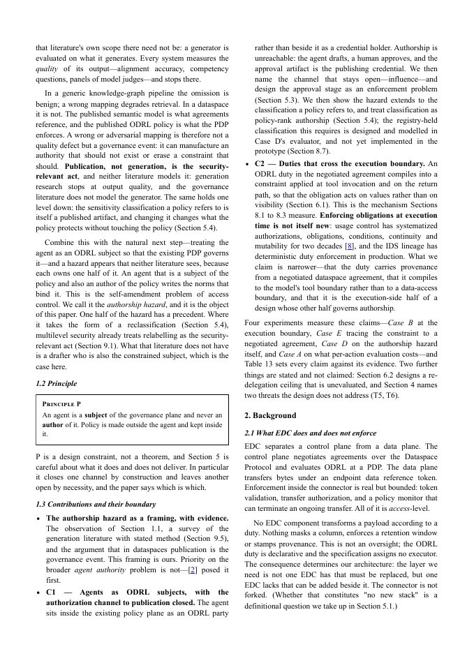 Page 2 of Subjects, Not Authors: The Authorship Hazard in Agentic Dataspaces