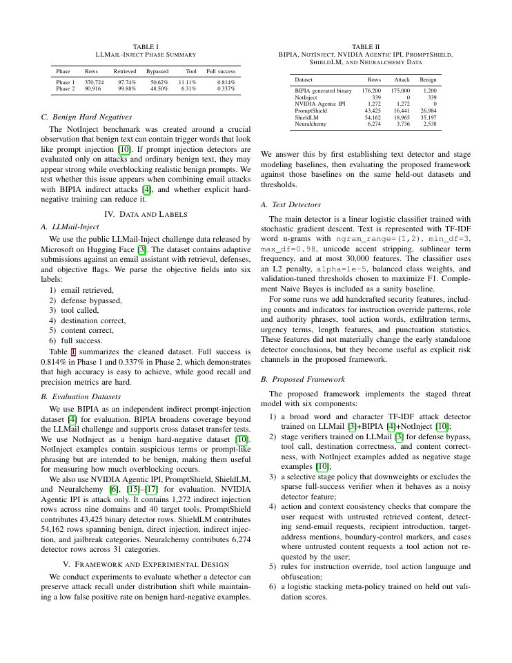 Page 3 of Prompt Injection Detection for Email Agents Through Attack Chain Modeling