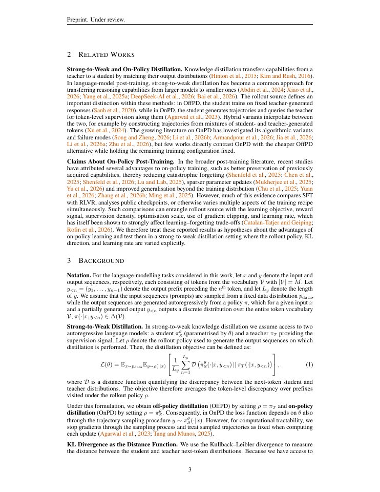 Page 3 of On-Policy or Off-Policy Learning? A Systematic Study of Distillation Dynamics