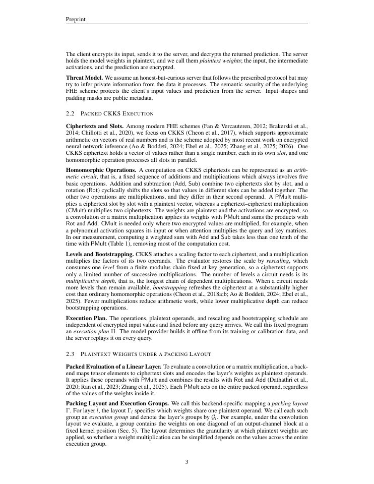 Page 3 of Fiona: Accelerating FHE Inference with Packing-Aware Ternary Weights