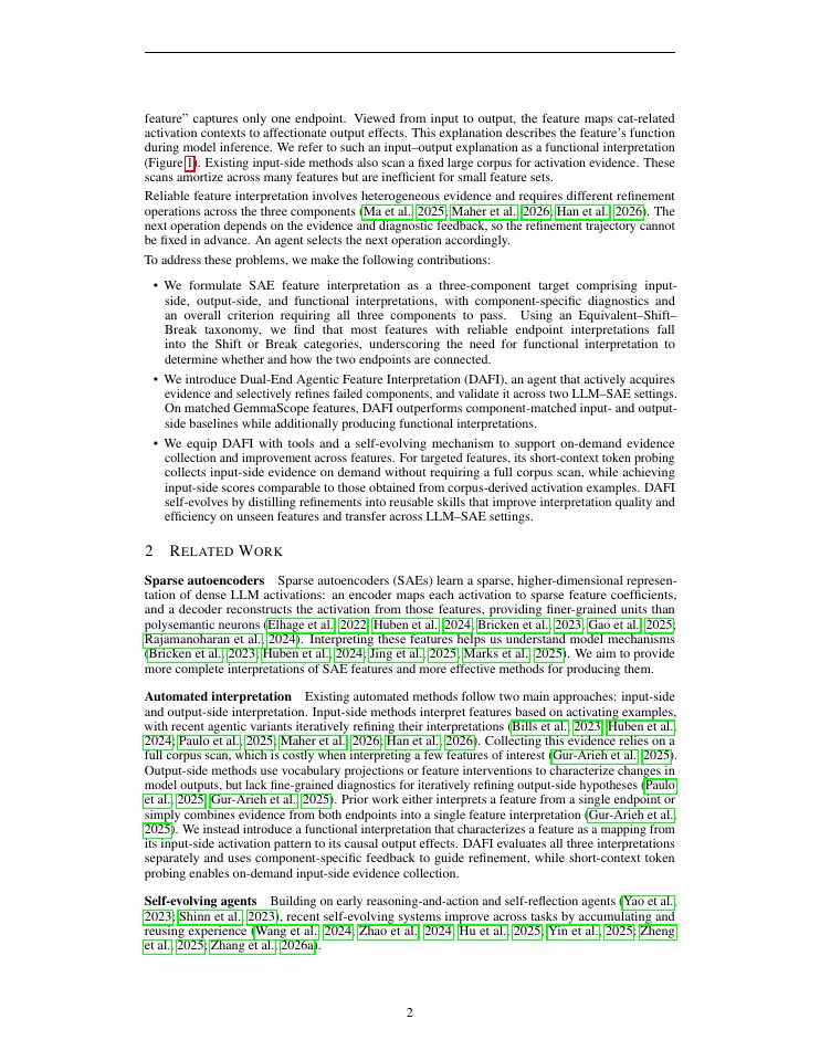 Page 2 of From Input to Output: A Flexible Agent for Dual-End Interpretation of Sparse Autoencoder Features