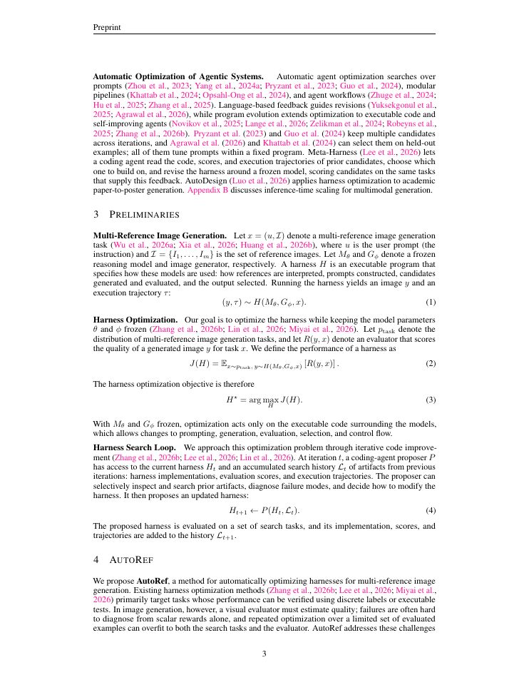 Page 3 of AutoRef: Harness Optimization for Agentic Multi-Reference Image Generation