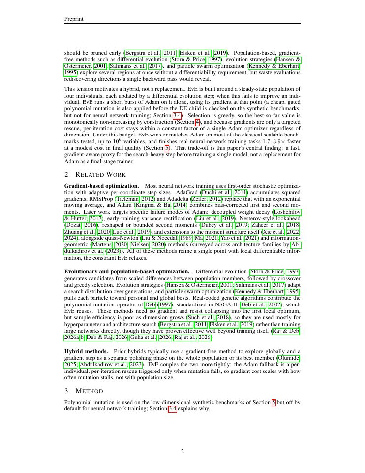 Page 2 of EvE: An Alternate Optimizer to Adam