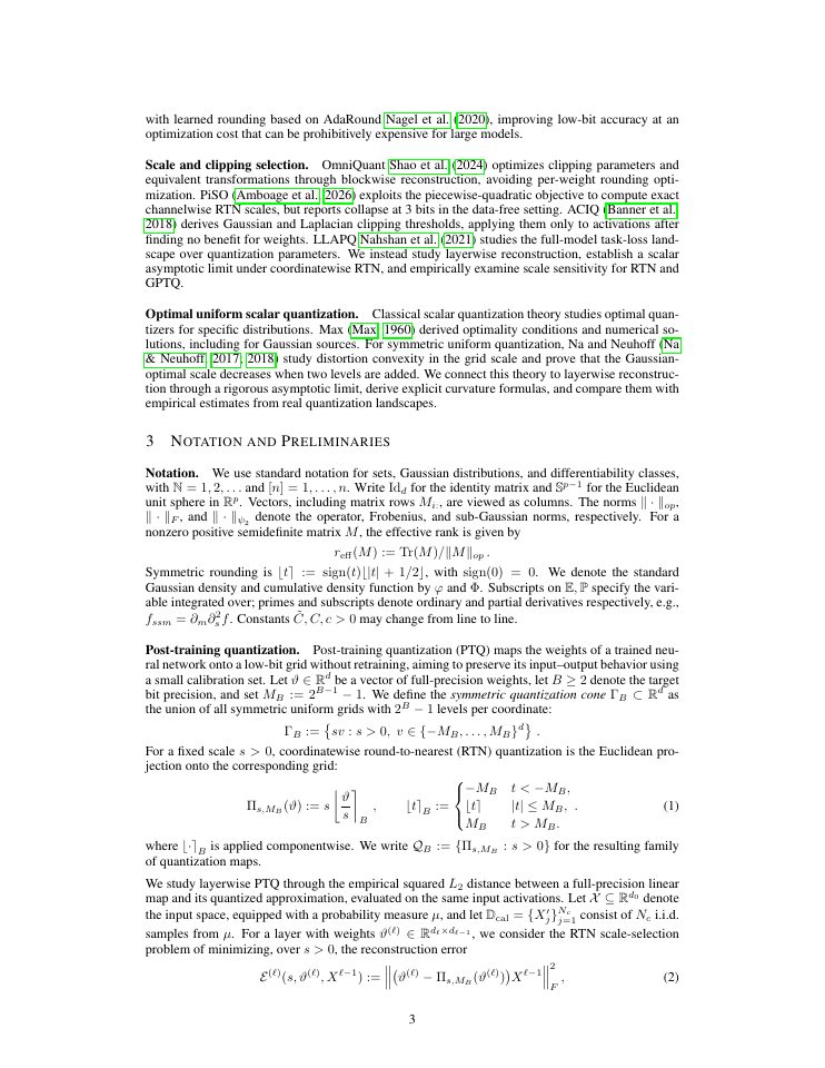 Page 3 of Scale Sensitivity in Low-Bit Post-Training Quantization: Curvature of the Quantization Error Landscape