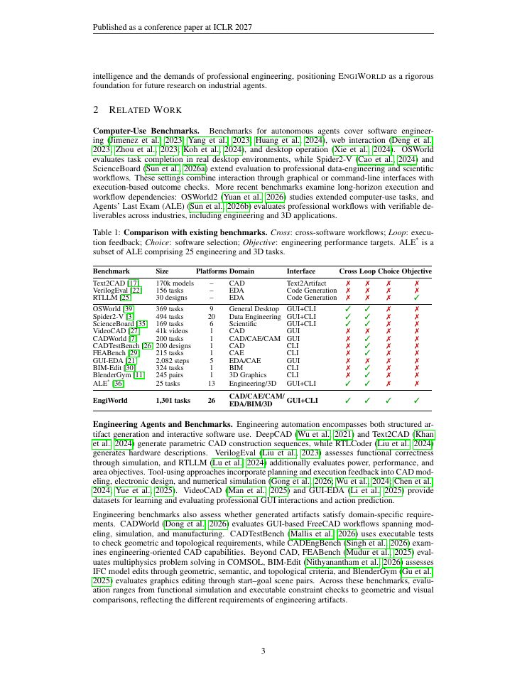 Page 3 of EngiWorld: What Can Frontier Agents Deliver in Professional Engineering Environments?